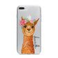 Personalised Llama iPhone 7 Plus Bumper Case on Silver iPhone