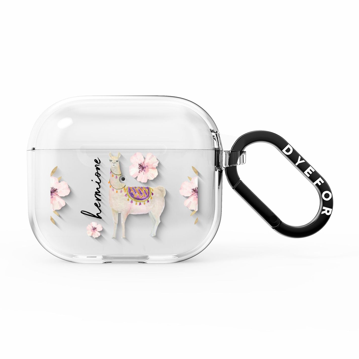 Personalised Llamas AirPods Clear Case 3rd Gen