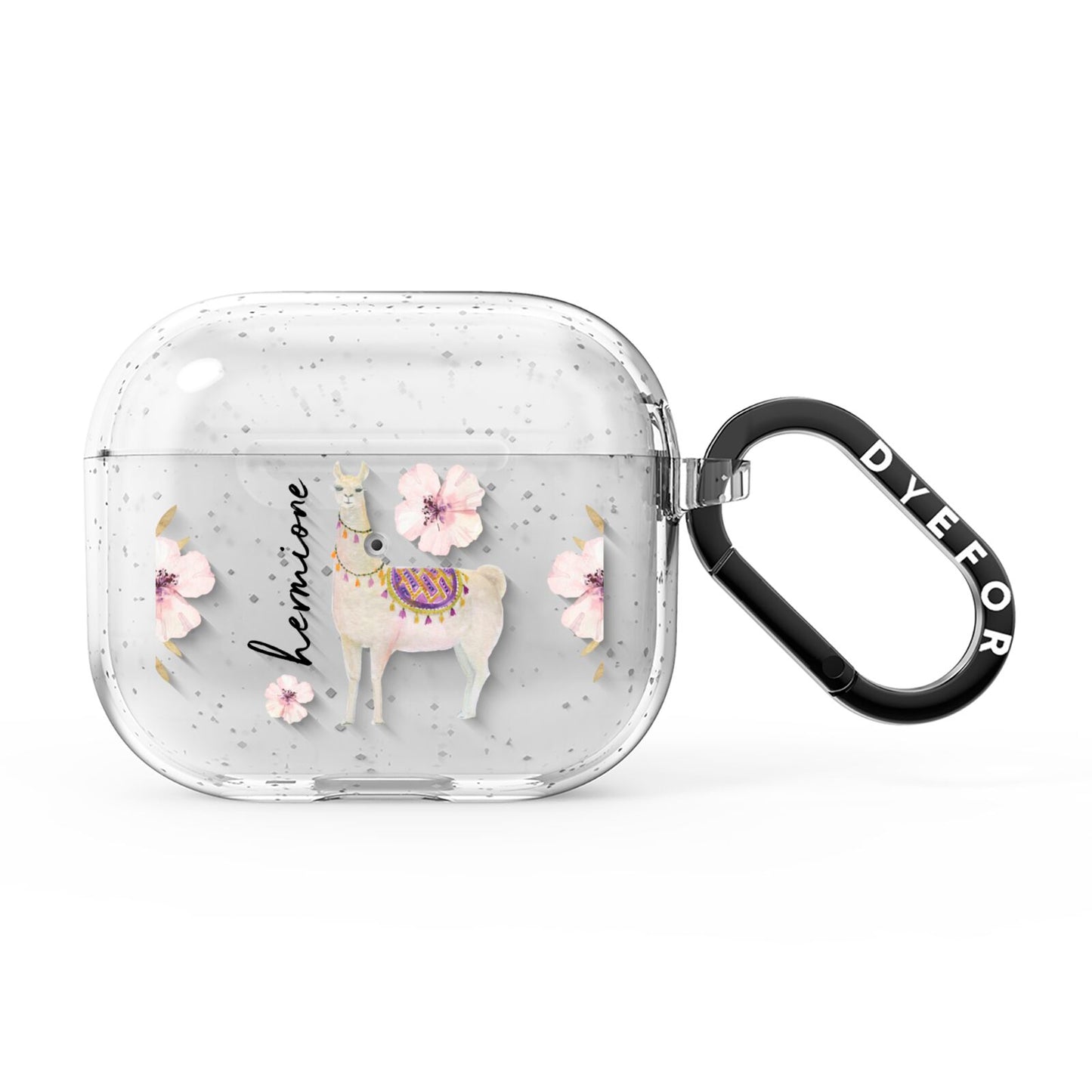 Personalised Llamas AirPods Glitter Case 3rd Gen