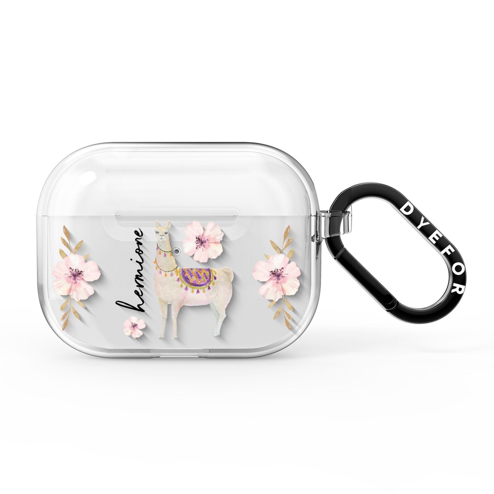 Personalised Llamas AirPods Pro Clear Case