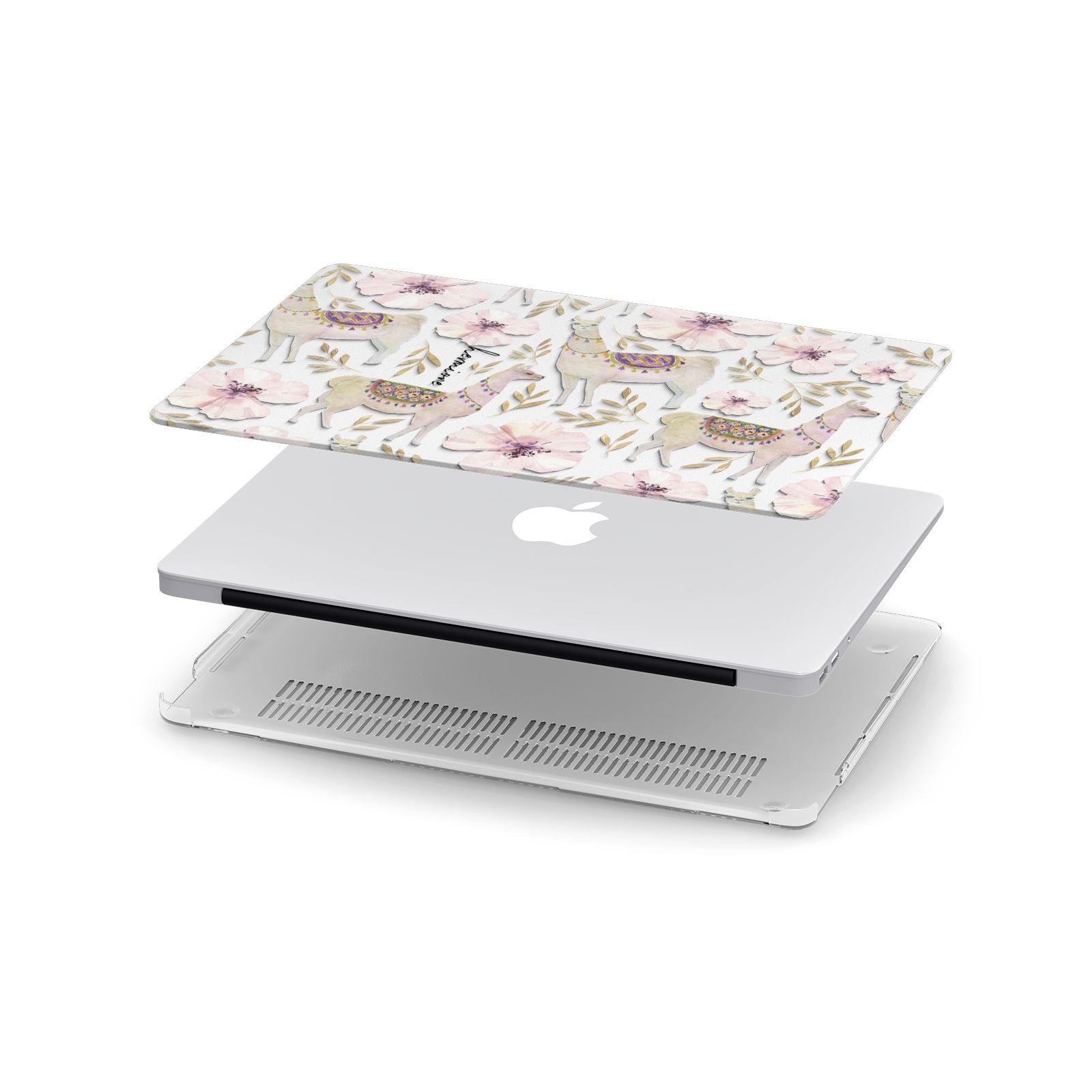Personalised Llamas Apple MacBook Case in Detail