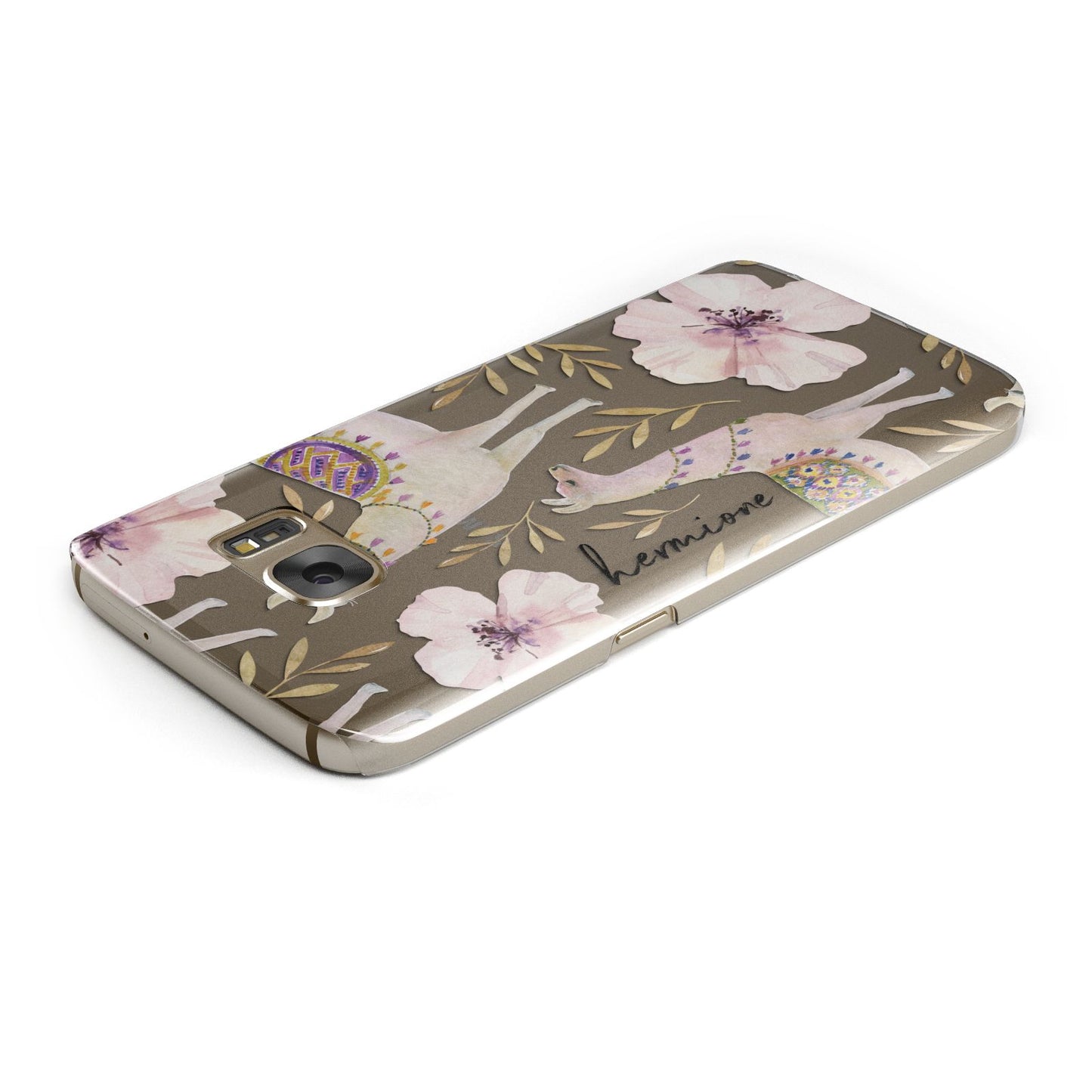 Personalised Llamas Samsung Galaxy Case Top Cutout