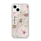 Personalised Llamas iPhone 14 Clear Tough Case Starlight