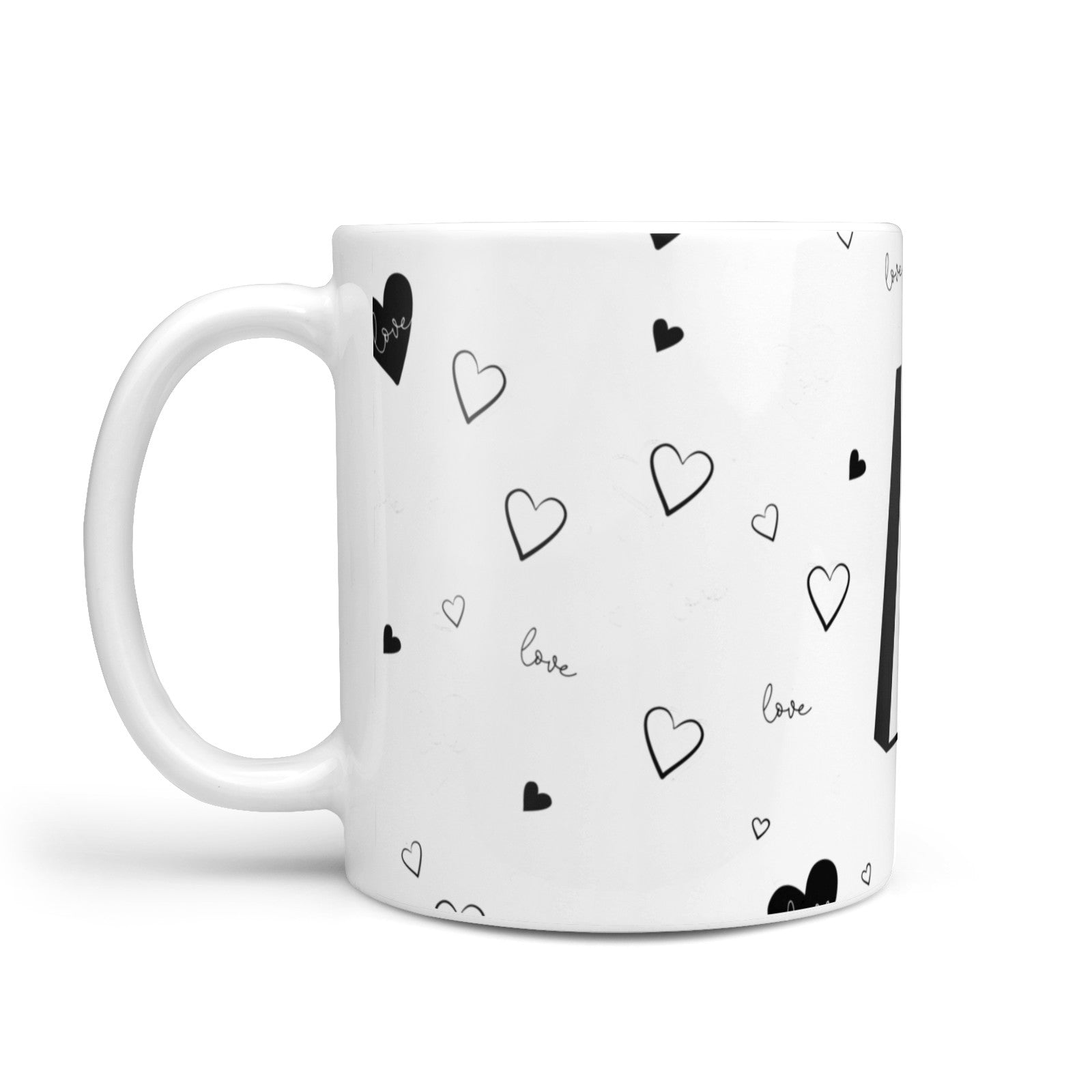 Personalised Love Alphabet 10oz Mug Alternative Image 1