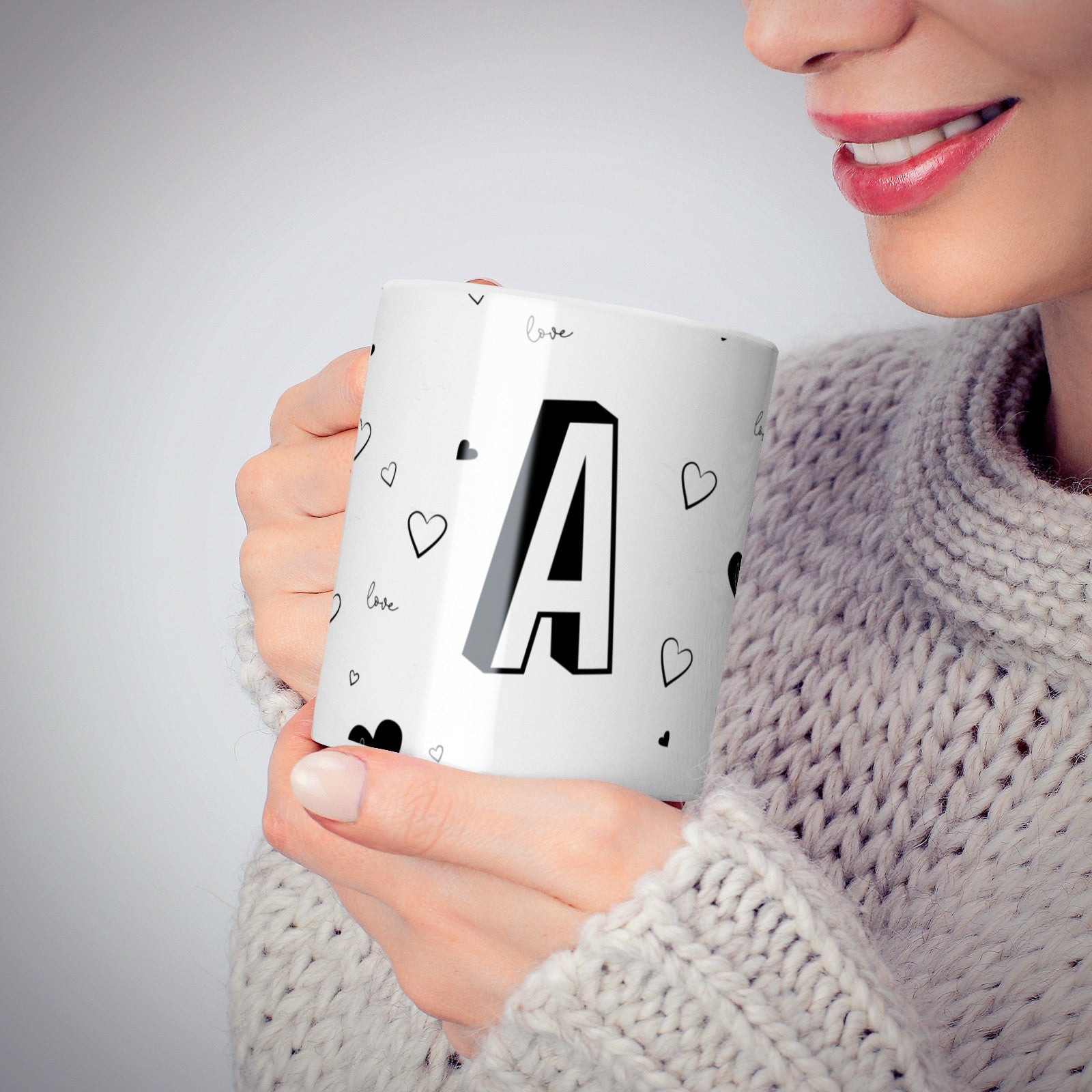 Personalised Love Alphabet 10oz Mug Alternative Image 6