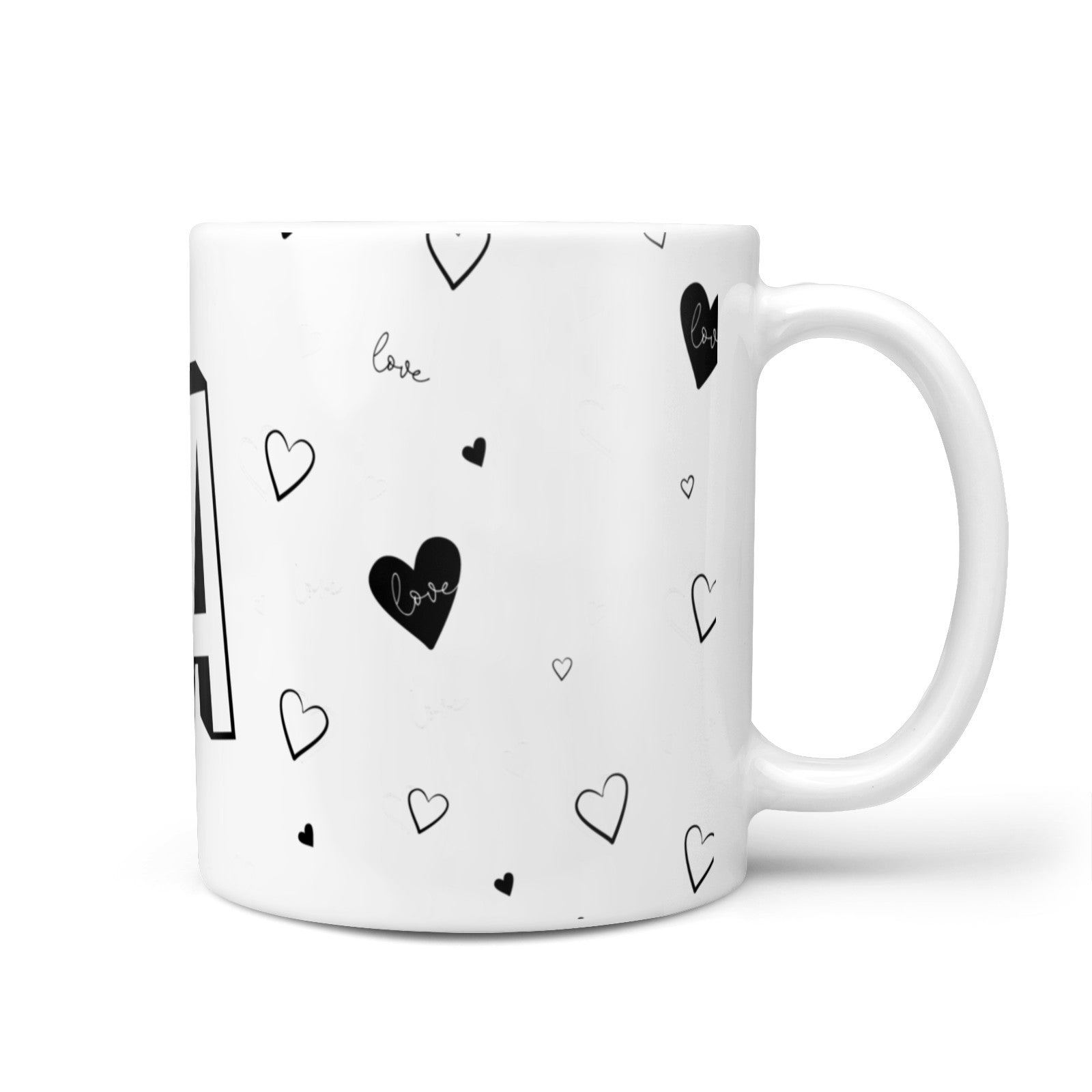 Personalised Love Alphabet 10oz Mug
