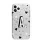 Personalised Love Alphabet Apple iPhone 11 Pro Max in Silver with Bumper Case