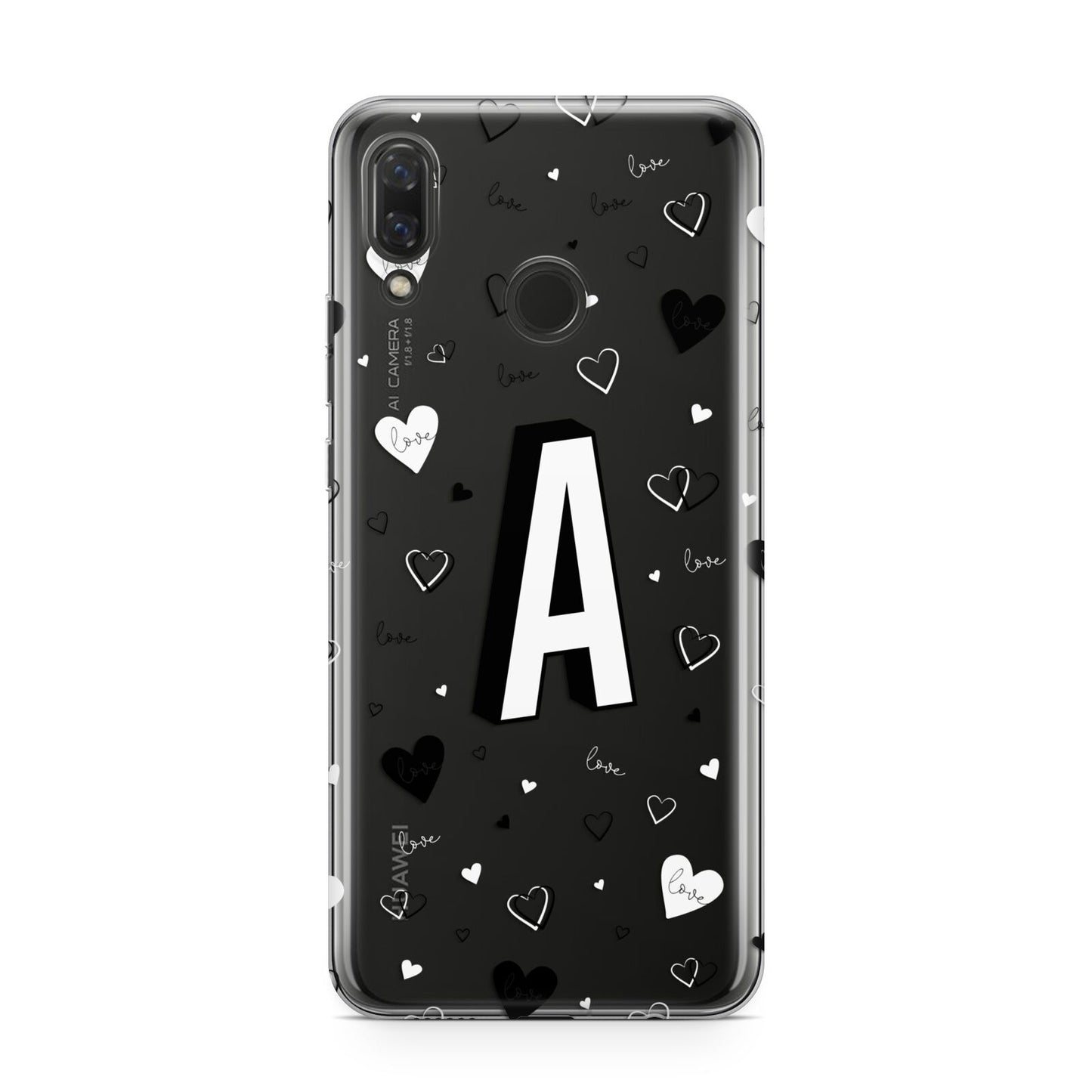 Personalised Love Alphabet Huawei Nova 3 Phone Case