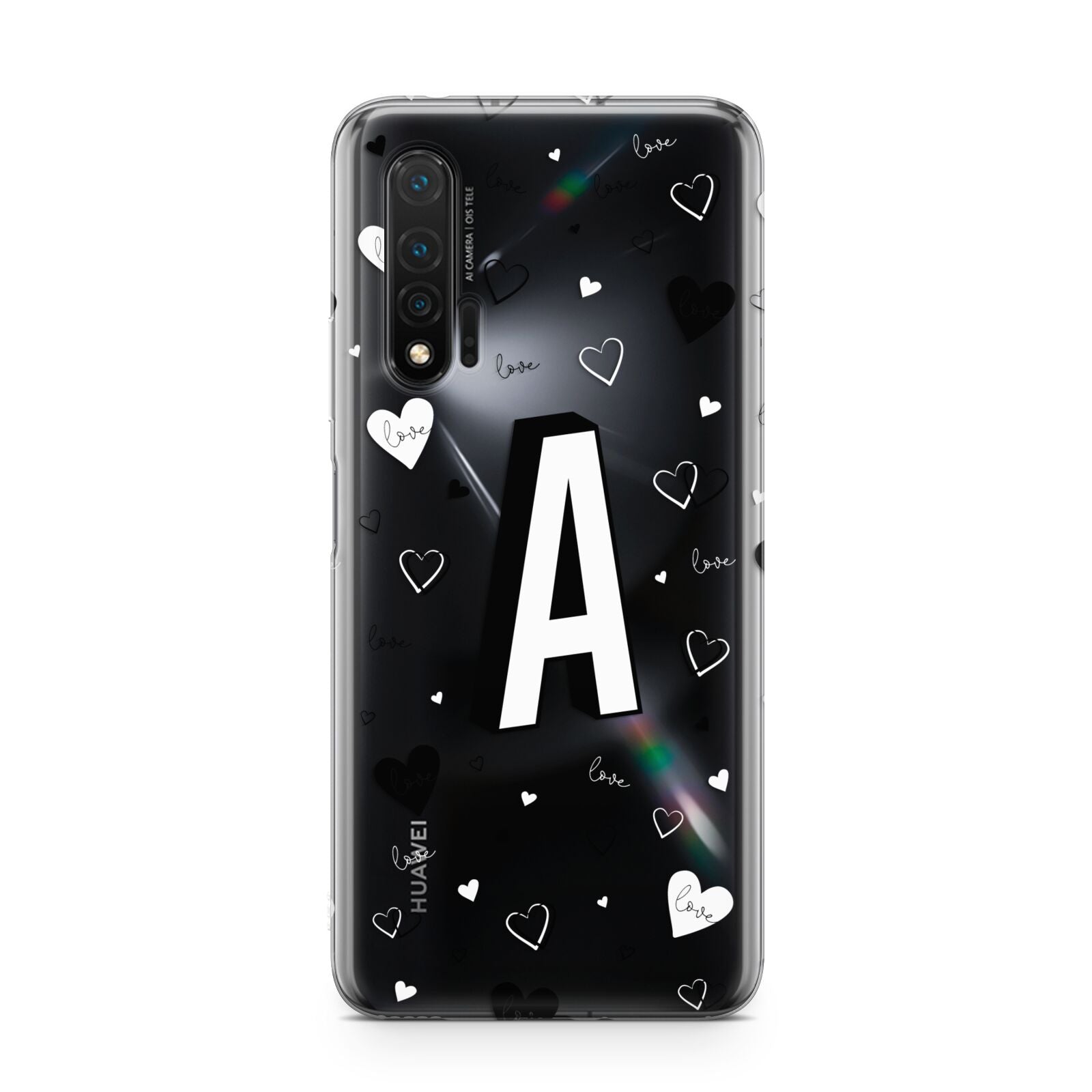 Personalised Love Alphabet Huawei Nova 6 Phone Case
