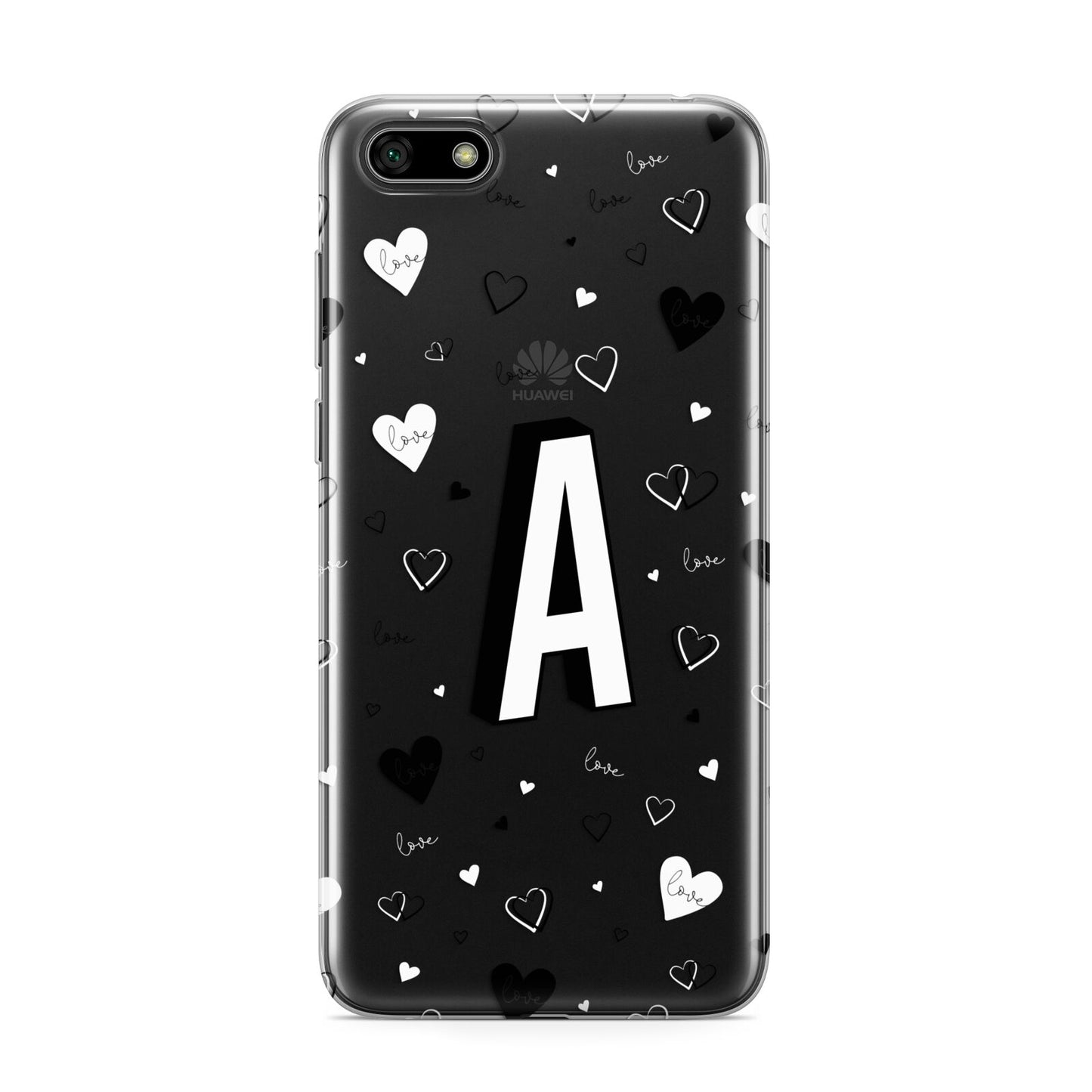 Personalised Love Alphabet Huawei Y5 Prime 2018 Phone Case