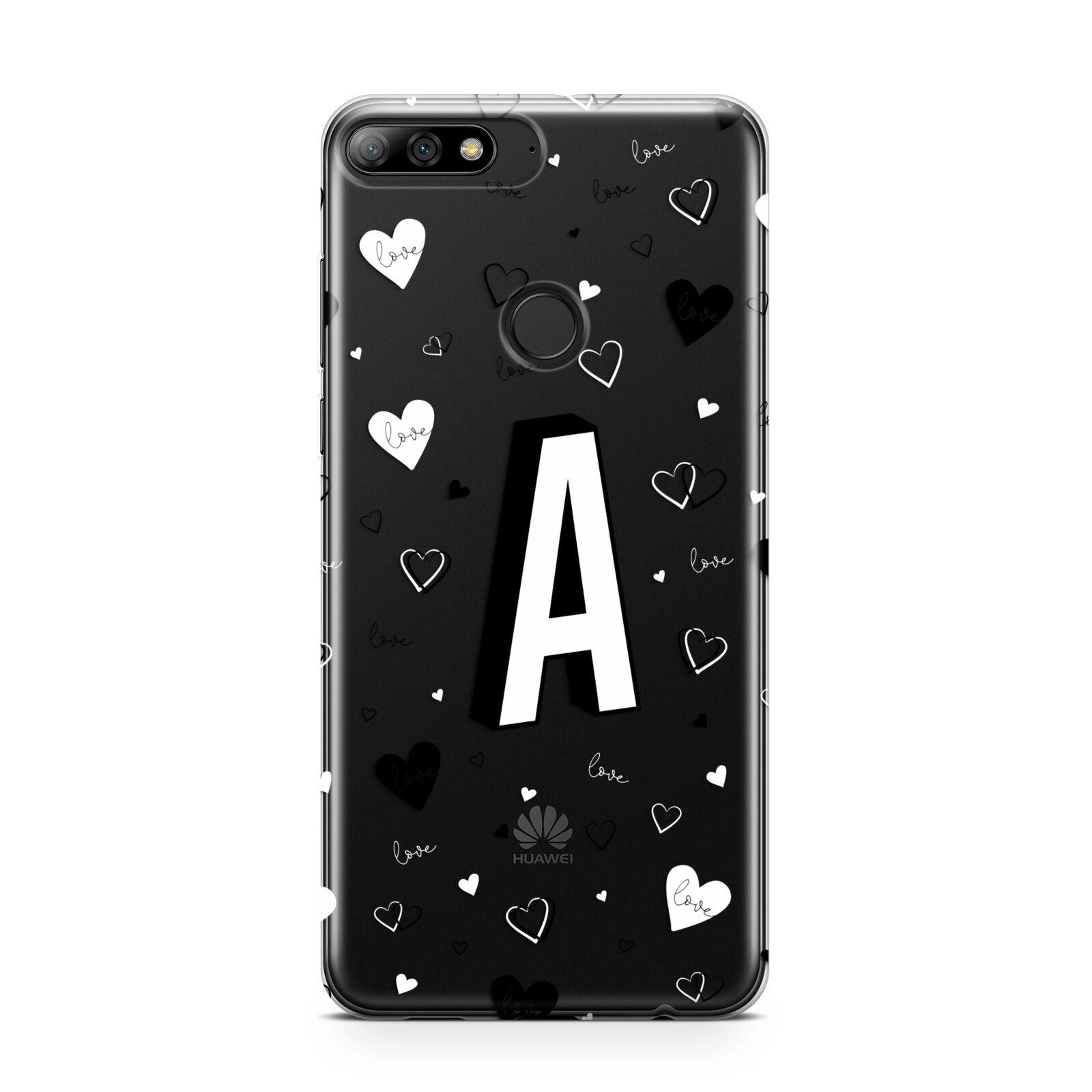 Personalised Love Alphabet Huawei Y7 2018