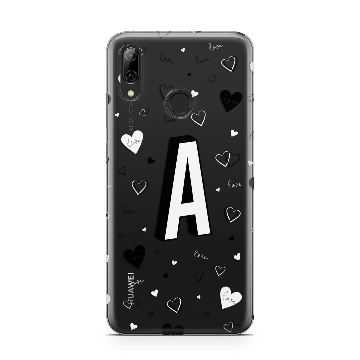 Personalised Love Alphabet Huawei Y7 2019