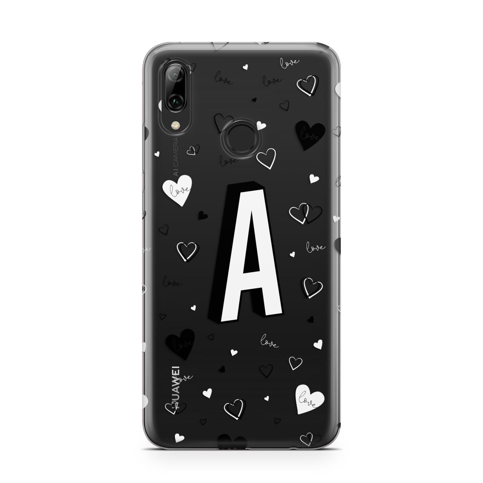 Personalised Love Alphabet Huawei Y7 2019