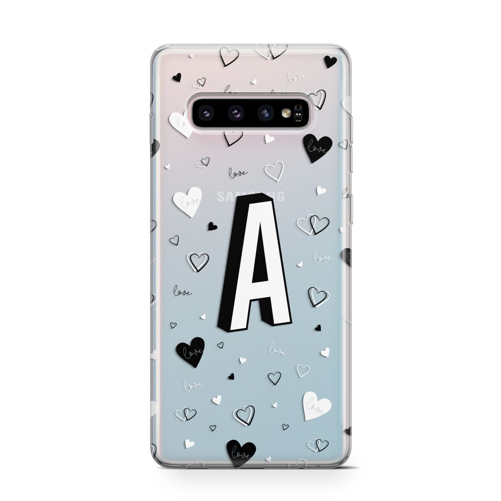 Personalised Love Alphabet Protective Samsung Galaxy Case