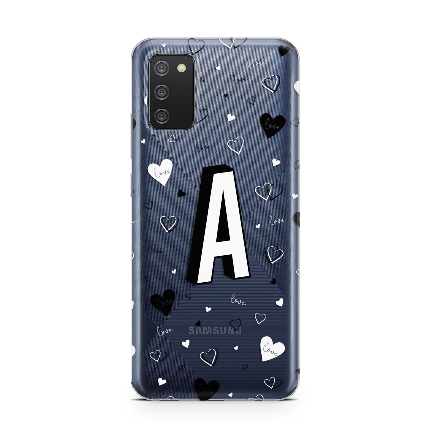 Personalised Love Alphabet Samsung A02s Case