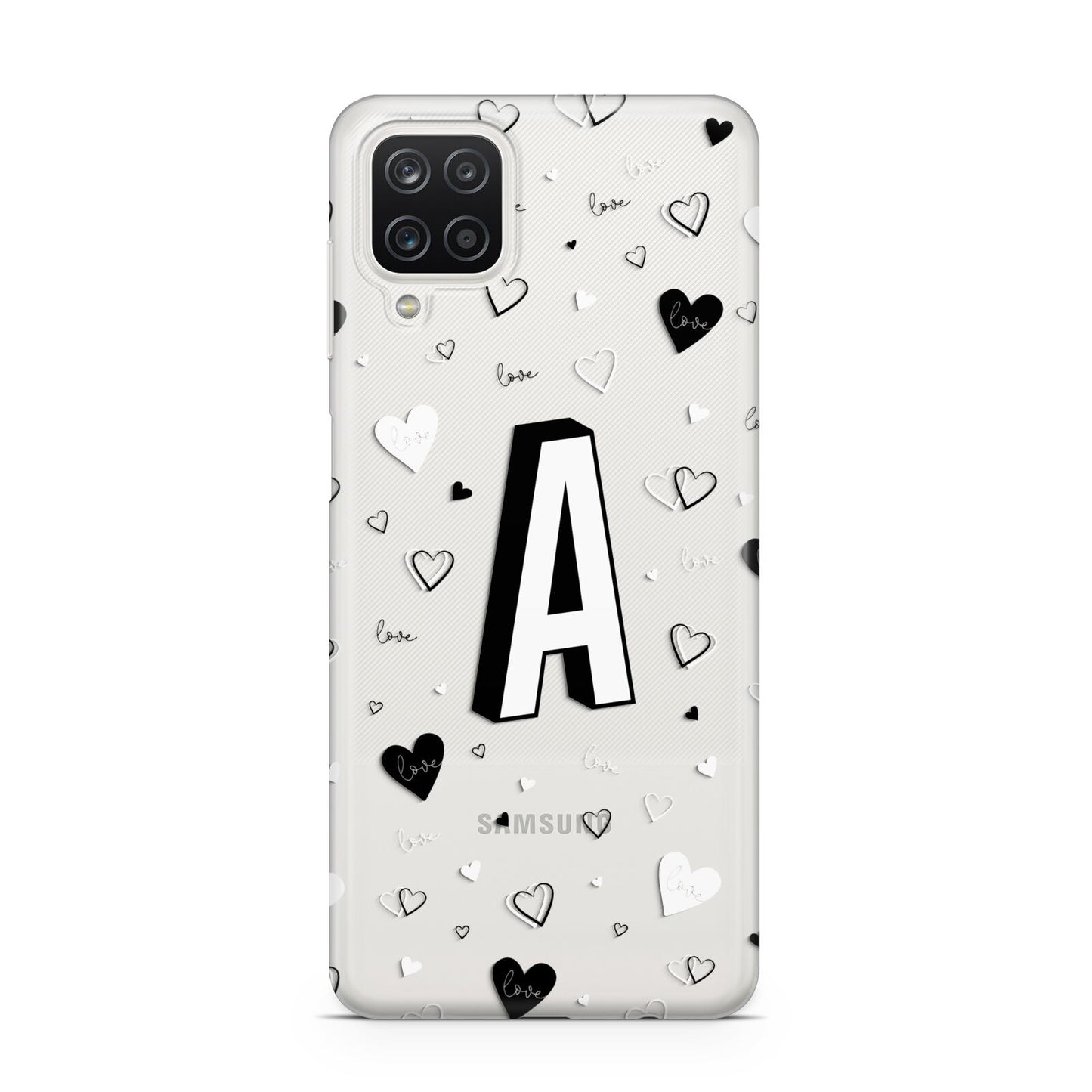 Personalised Love Alphabet Samsung M12 Case