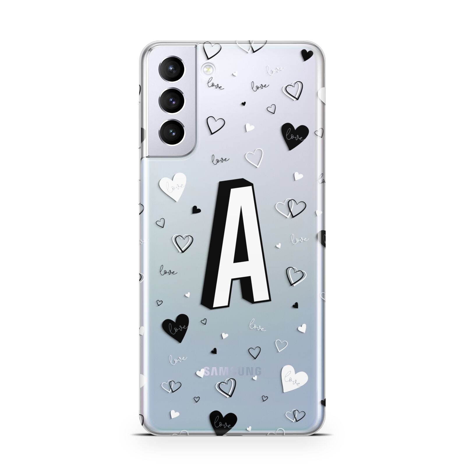 Personalised Love Alphabet Samsung S21 Plus Case