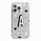 Personalised Love Alphabet iPhone 13 Pro TPU Impact Case with White Edges