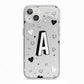 Personalised Love Alphabet iPhone 13 TPU Impact Case with White Edges