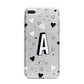 Personalised Love Alphabet iPhone 7 Plus Bumper Case on Silver iPhone