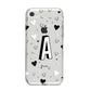 Personalised Love Alphabet iPhone 8 Bumper Case on Silver iPhone