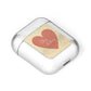 Personalised Love Heart AirPods Case Laid Flat