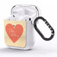 Personalised Love Heart AirPods Clear Case Side Image