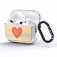 Personalised Love Heart AirPods Pro Clear Case Side Image
