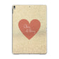 Personalised Love Heart Apple iPad Grey Case