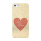 Personalised Love Heart Apple iPhone 5 Case