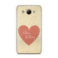 Personalised Love Heart Huawei Y3 2017