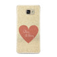 Personalised Love Heart Samsung Galaxy A9 2016 Case on gold phone