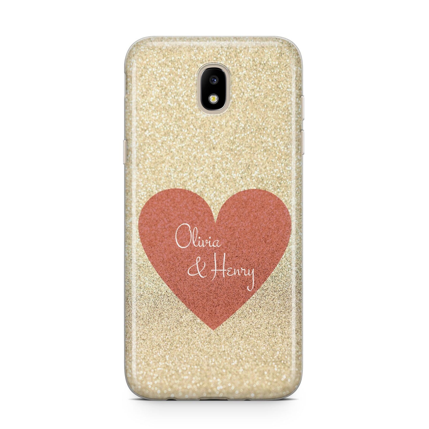 Personalised Love Heart Samsung J5 2017 Case