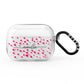 Personalised Love Hearts Clear Black Name AirPods Pro Clear Case