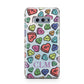 Personalised Love Hearts Initials Samsung Galaxy S10E Case