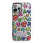 Personalised Love Hearts Initials iPhone 13 Pro Max Full Wrap 3D Tough Case