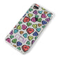 Personalised Love Hearts Initials iPhone 8 Plus Bumper Case on Silver iPhone Alternative Image