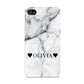 Personalised Love Hearts Marble Name Apple iPhone 4s Case