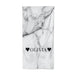 Personalised Love Hearts Marble Name Beach Towel