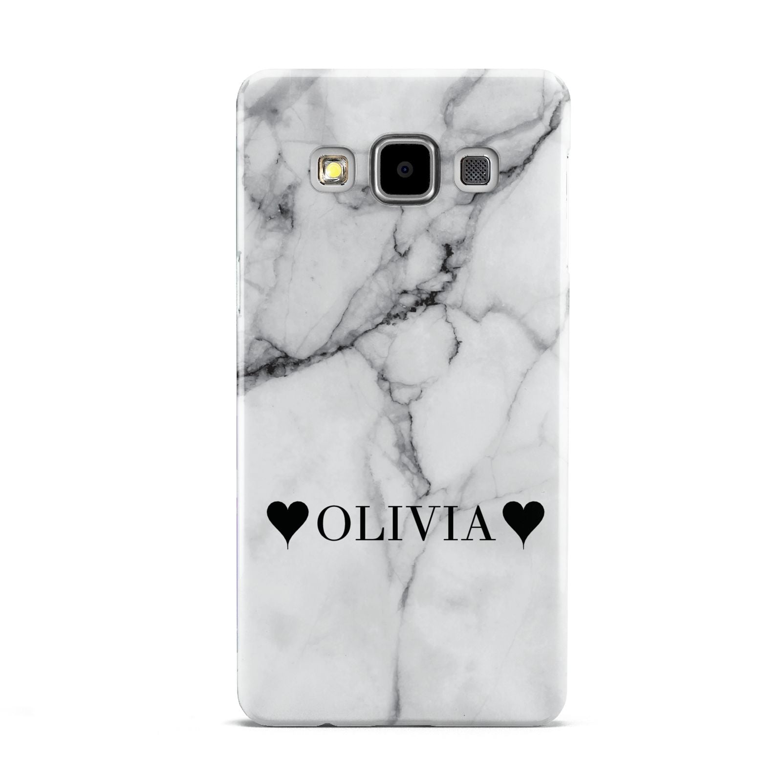 Personalised Love Hearts Marble Name Samsung Galaxy A5 Case