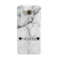 Personalised Love Hearts Marble Name Samsung Galaxy A8 Case
