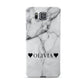 Personalised Love Hearts Marble Name Samsung Galaxy Alpha Case