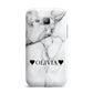 Personalised Love Hearts Marble Name Samsung Galaxy J1 2015 Case
