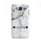 Personalised Love Hearts Marble Name Samsung Galaxy J5 Case