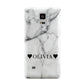 Personalised Love Hearts Marble Name Samsung Galaxy Note 4 Case