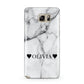 Personalised Love Hearts Marble Name Samsung Galaxy Note 5 Case