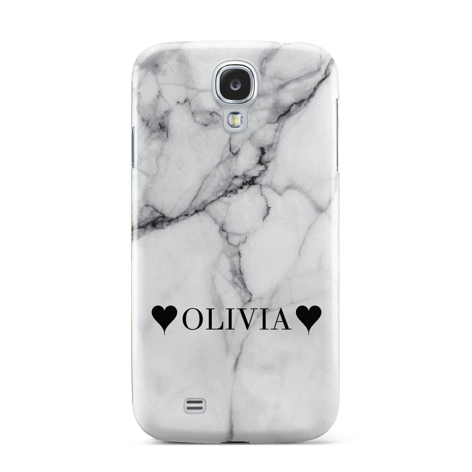 Personalised Love Hearts Marble Name Samsung Galaxy S4 Case