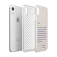 Personalised Love Letter Apple iPhone XR White 3D Tough Case Expanded view