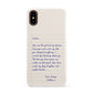 Personalised Love Letter Apple iPhone XS 3D Snap Case