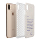Personalised Love Letter Apple iPhone Xs Max 3D Tough Case Expanded View